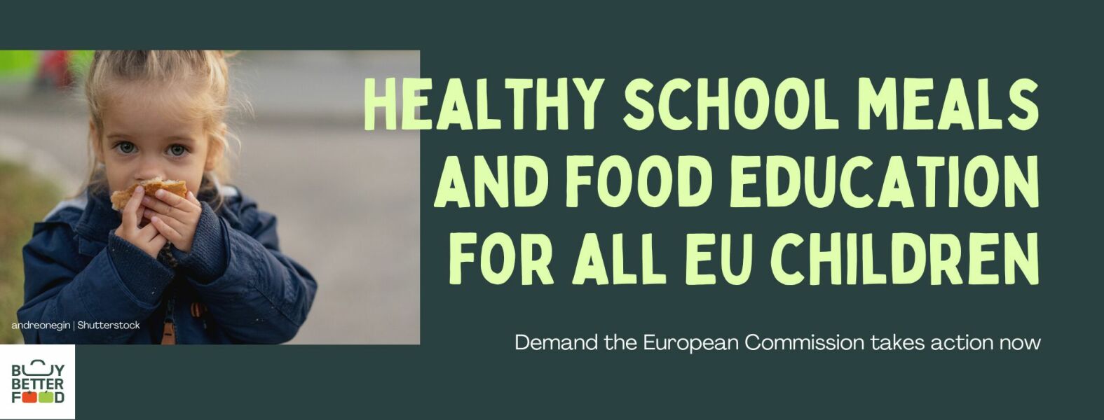 Healthy school meals for every child in every school. Demand action!