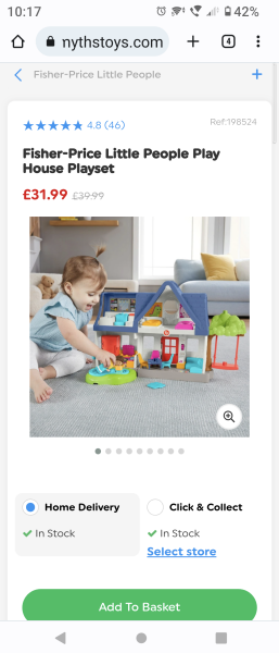 Dolls house for 3year old