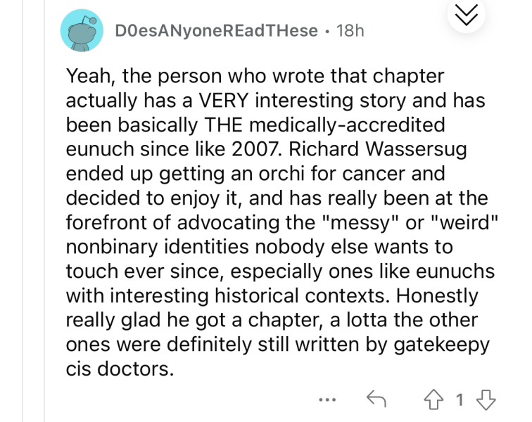 WPATH SOC8 now published- Eunuch chapter retained...