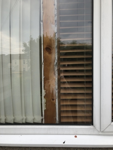 Wall added that runs against window