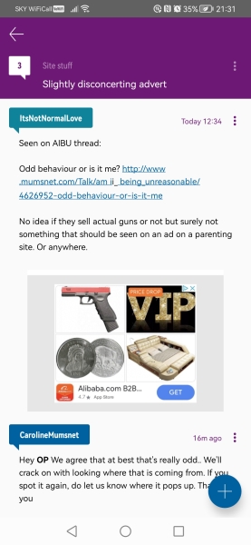 Slightly disconcerting advert