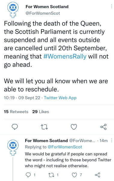 Women's Rights Protest in Scotland - 15th September