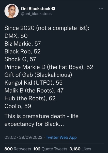 Another black rapper dead
