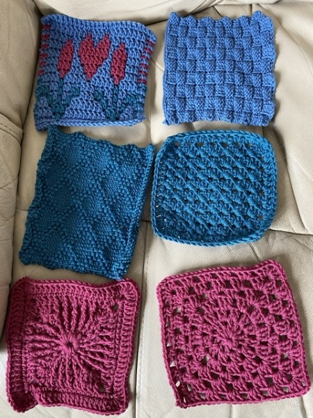 Woolly Hugs. A Blanket for lovely JungleZgok whose wonderful teenage son has died. 