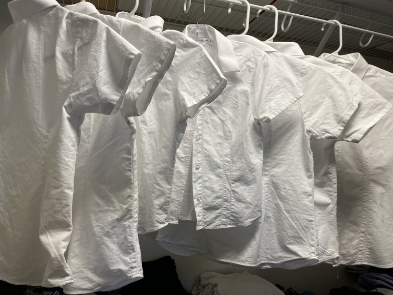 100% cotton school shirts