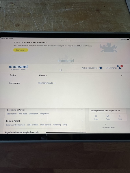 Does mumsnet just not work on iPads anymore?
