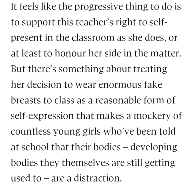 Would you want your child to be taught by someone who looked like this?
