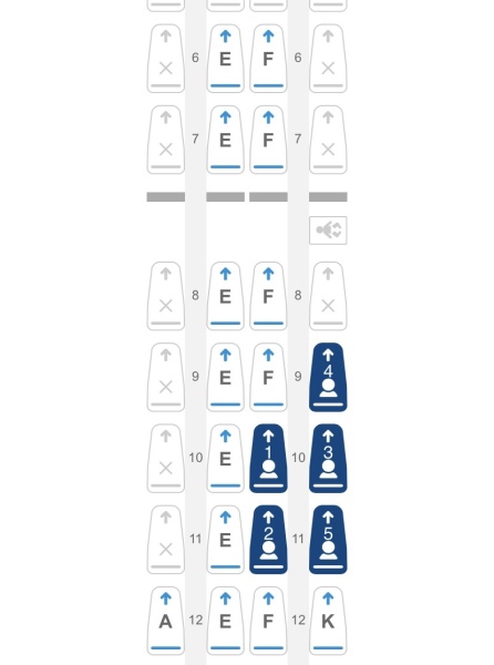 Business class with toddler