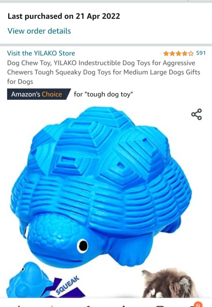Indestructable dog toy 
