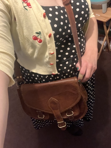 Help me find the perfect tan leather day bag