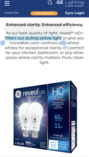 Help - lightbulbs to reduce yellow light/walls