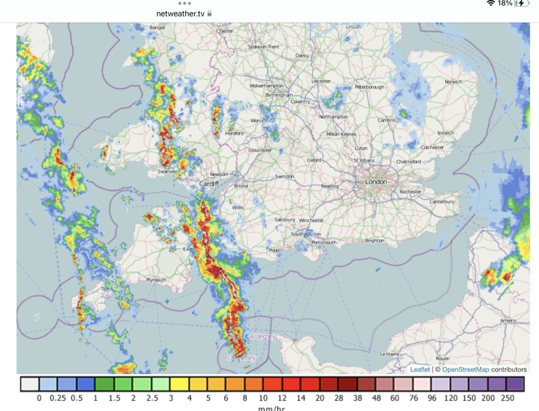 Thunderstorm warnings.