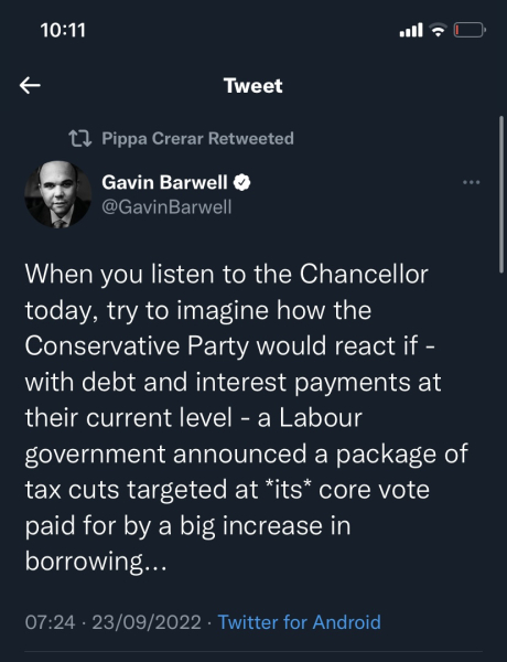 To be completely confused by the mini budget?