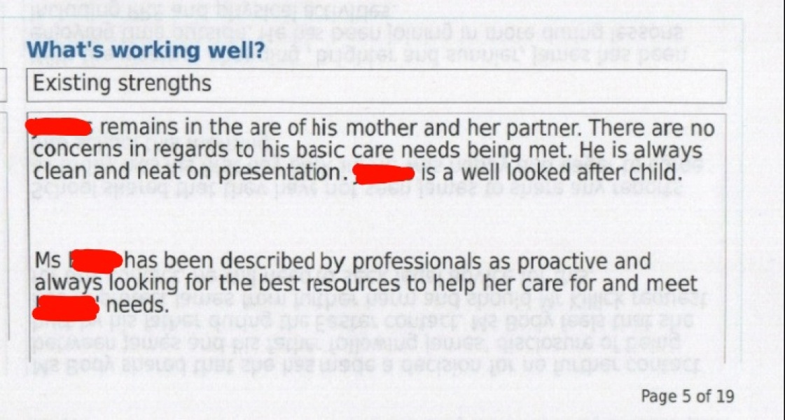 To ask SS that my child is no longer a Child in Need?