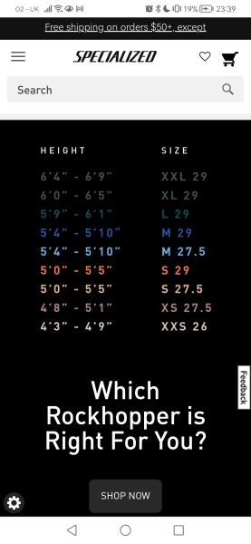 Which size bike?