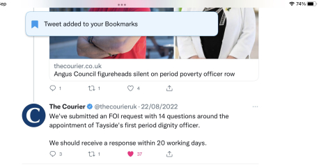 Period dignity officer update