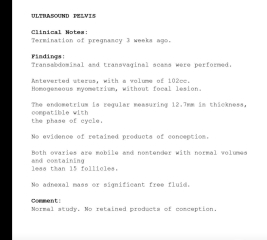 Confused about ultrasound reports
