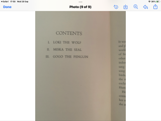 What was this childrens book? A wolf cub, a penguin and an otter