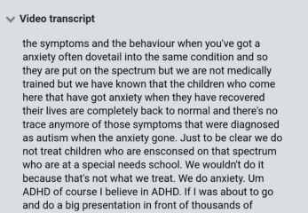 to warn you about this company offering solutions to child's anxiety and school refusal?