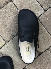 Birkenstock Boston clogs, which material?