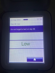 Help please! Static smiley on digital clear blue ovulation, but “low” on digital monitor?