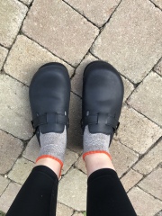 Birkenstock Boston clogs, which material?