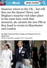 Did Harry see the Queen before she passed away?