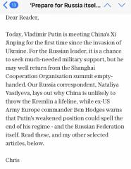 To wonder what's happening in Moscow? 