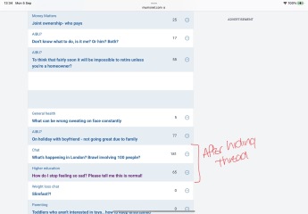 Is the way "read" threads turn purple just random now?