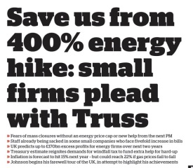 My energy bill will still quadruple even if I put a jumper on?