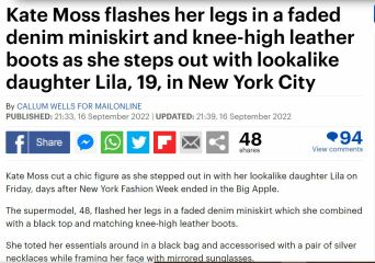 Flashes her legs
