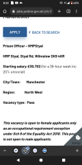 Prison officer in a women's prison?