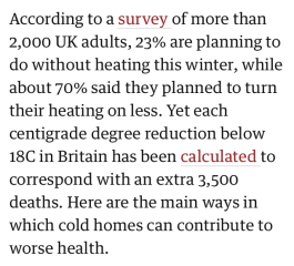 My energy bill will still quadruple even if I put a jumper on?