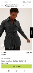 Black leather & a soft autumn/summer colouring.