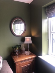 Dark green in west facing room