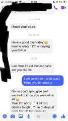 To think this is verging on harassment?