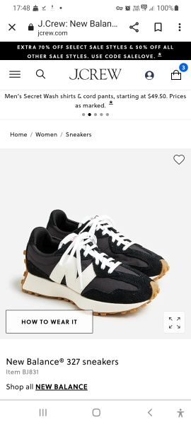 Black trainers for a London weekend