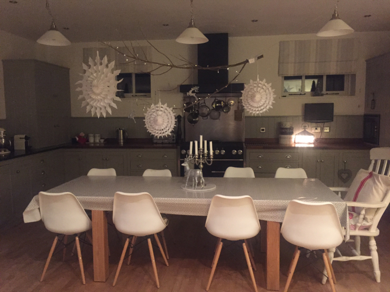Branches over dining table 