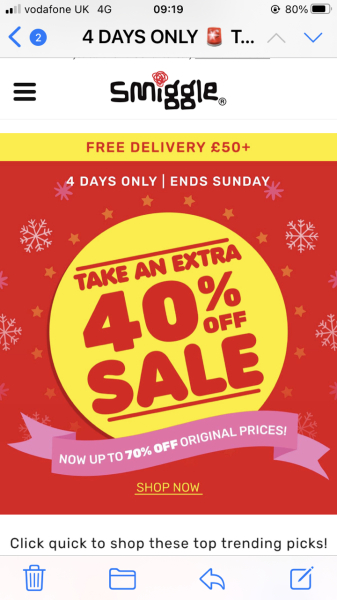 Discount thread for kids presents