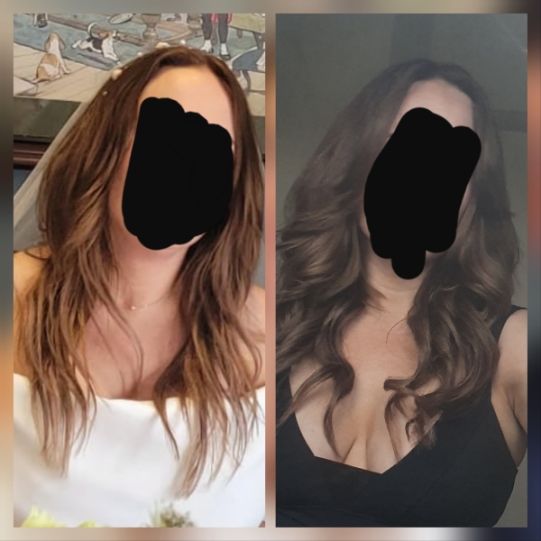 To be devastated about wedding hair...