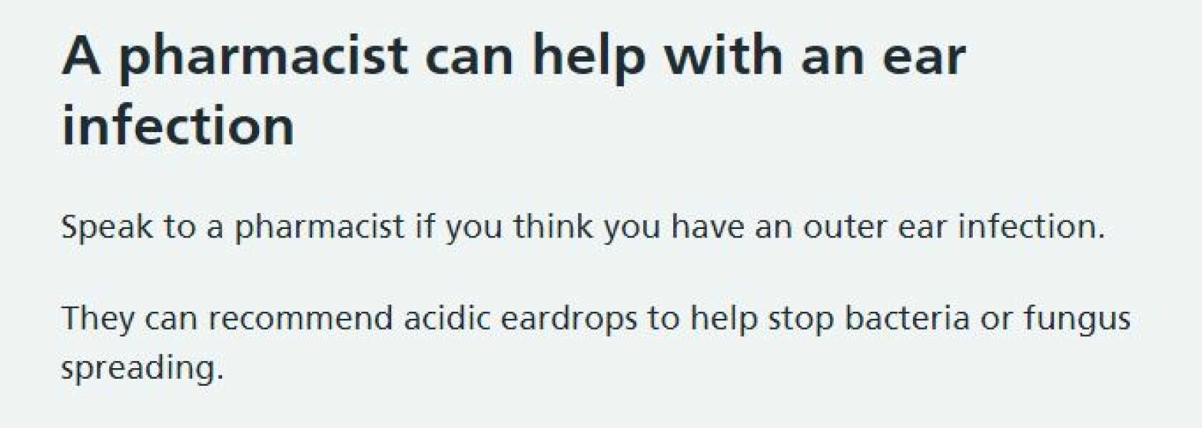 To think this is what happens when receptionists are the ones who decide whether or not you actually *see* a GP? (Ear infection)