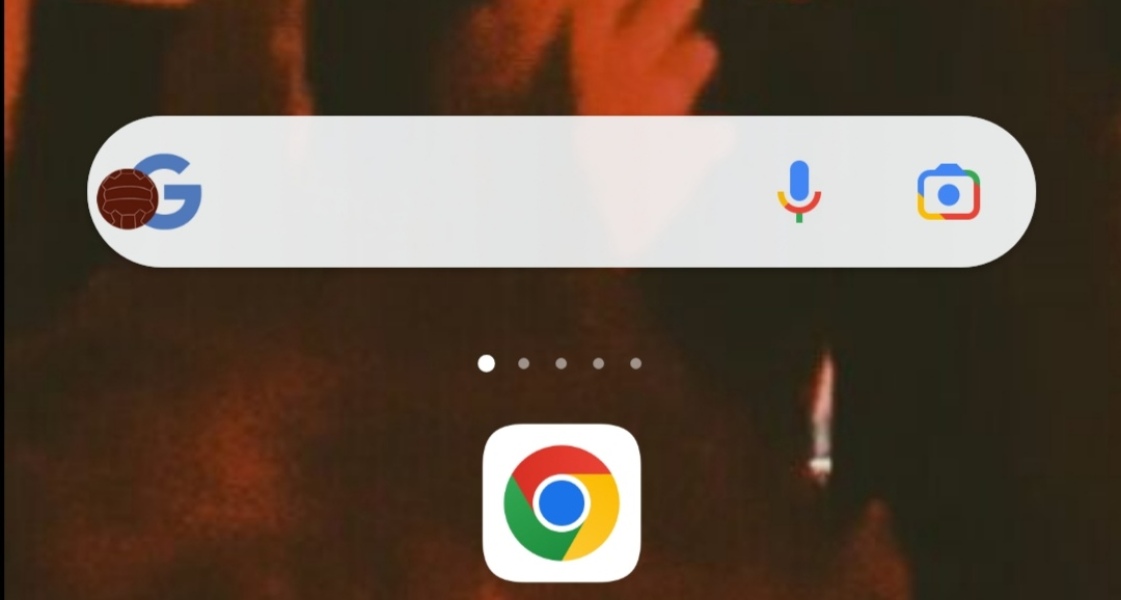 What is this red shell like symbol on my Google android search bar?