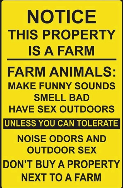 To feel upset at the thought of a stable next door