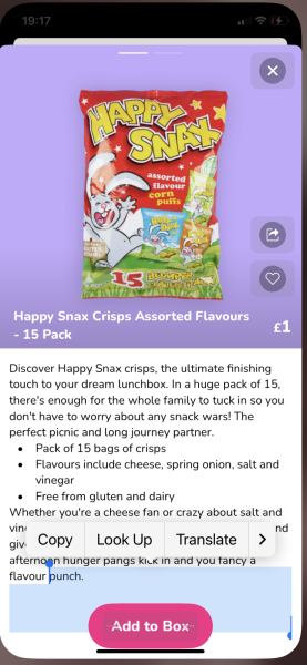 Heed my warning (about crisps) 