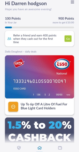 Jam doughnut cashback app