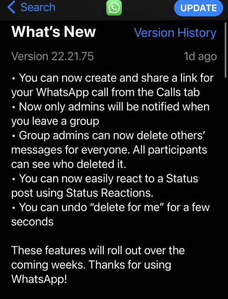To ask you about these new WhatsApp privacy settings
