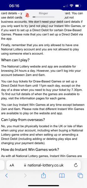Why do the national lottery send you the tease email knowing you can’t find out what you’ve won?