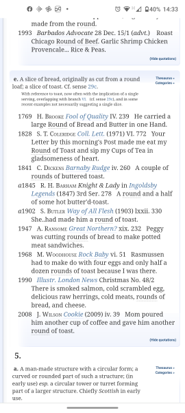 What is ‘a round of toast’?