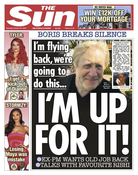 Liz Truss has resigned. Part 3: The Return of the King?