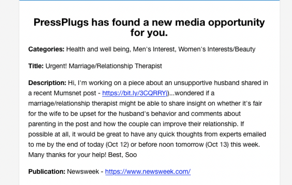 To not speak to husband until he gets back 